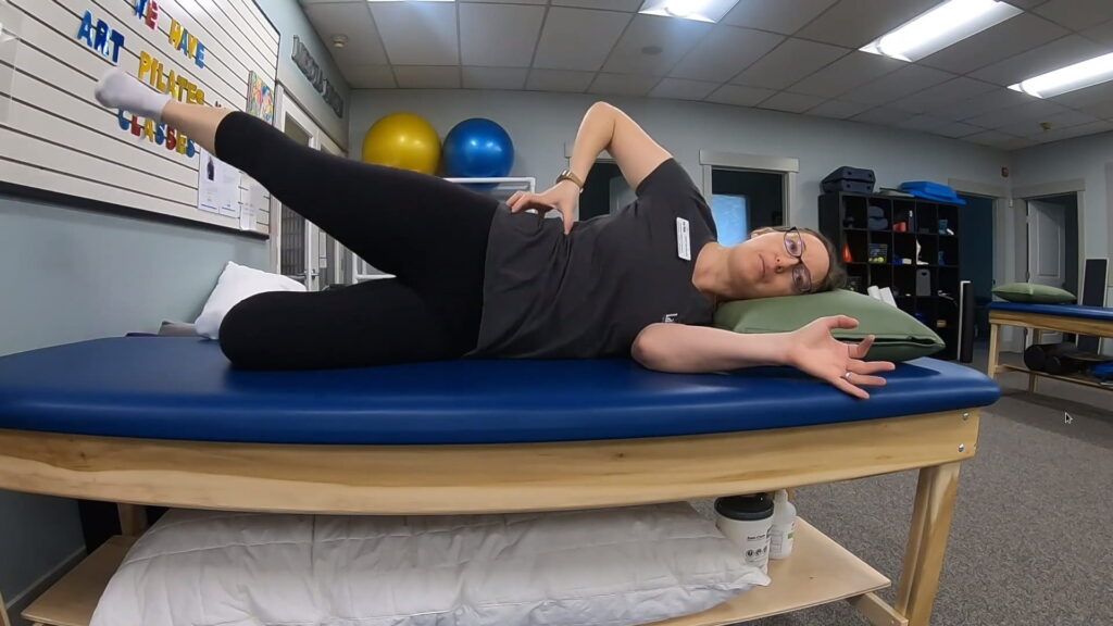 side-lying hip abduction exercise
