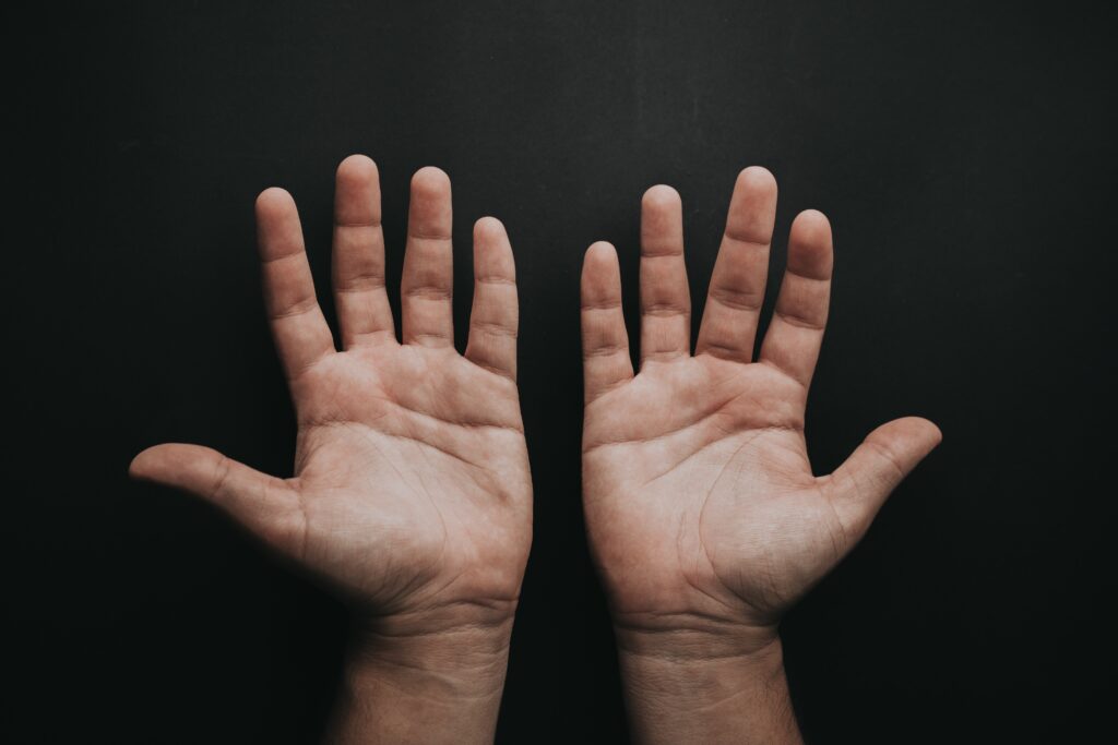 Two Open-Palm Hands